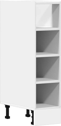 vidaXL - Onderkast - 20x44,5x81,5 - cm - bewerkt - hout - wit