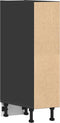 vidaXL - Onderkast - 20x44,5x81,5 - cm - bewerkt - hout - zwart