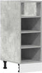 vidaXL - Onderkast - 30x44,5x81,5 - cm - bewerkt - hout - betongrijs