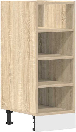 vidaXL - Onderkast - 30x44,5x81,5 - cm - bewerkt - hout - sonoma - eikenkleurig