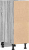 vidaXL - Onderkast - 30x44,5x81,5cm - bewerkt - hout - grijs - sonoma - eikenkleurig