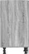 vidaXL - Onderkast - 30x44,5x81,5cm - bewerkt - hout - grijs - sonoma - eikenkleurig
