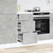 vidaXL - Onderkast - 40x46x81,5 - cm - bewerkt - hout - betongrijs