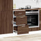 vidaXL - Onderkast - 40x46x81,5 - cm - bewerkt - hout - bruin - eikenkleur