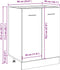 vidaXL - Onderkast - 60x46x81,5 - cm - bewerkt - hout - artisanaal - eikenkleur