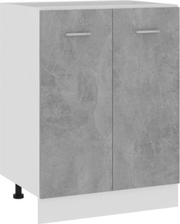 vidaXL - Onderkast - 60x46x81,5 - cm - bewerkt - hout - betongrijs