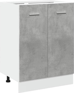 vidaXL - Onderkast - 60x46x81,5 - cm - bewerkt - hout - betongrijs