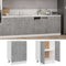 vidaXL - Onderkast - 60x46x81,5 - cm - bewerkt - hout - betongrijs