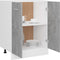 vidaXL - Onderkast - 60x46x81,5 - cm - bewerkt - hout - betongrijs