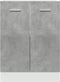 vidaXL - Onderkast - 60x46x81,5 - cm - bewerkt - hout - betongrijs