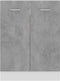 vidaXL - Onderkast - 60x46x81,5 - cm - bewerkt - hout - betongrijs