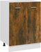 vidaXL - Onderkast - 60x46x81,5 - cm - bewerkt - hout - gerookt - eikenkleurig