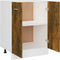 vidaXL - Onderkast - 60x46x81,5 - cm - bewerkt - hout - gerookt - eikenkleurig