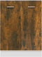 vidaXL - Onderkast - 60x46x81,5 - cm - bewerkt - hout - gerookt - eikenkleurig