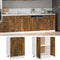 vidaXL - Onderkast - 60x46x81,5 - cm - bewerkt - hout - gerookt - eikenkleurig