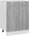 vidaXL - Onderkast - 60x46x81,5 - cm - bewerkt - hout - grijs - sonoma - eikenkleurig