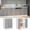 vidaXL - Onderkast - 60x46x81,5 - cm - bewerkt - hout - grijs - sonoma - eikenkleurig