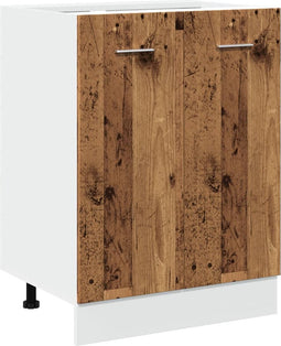 vidaXL - Onderkast - 60x46x81,5 - cm - bewerkt - hout - oud - houtkleurig