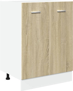 vidaXL - Onderkast - 60x46x81,5 - cm - bewerkt - hout - sonoma - eikenkleurig