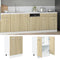 vidaXL - Onderkast - 60x46x81,5 - cm - bewerkt - hout - sonoma - eikenkleurig