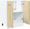 vidaXL - Onderkast - 60x46x81,5 - cm - bewerkt - hout - sonoma - eikenkleurig