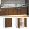 vidaXL - Onderkast - 60x46x81,5 - cm - bewerkt - hout - bruineikenkleurig