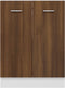 vidaXL - Onderkast - 60x46x81,5 - cm - bewerkt - hout - bruineikenkleurig