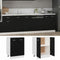 vidaXL - Onderkast - 60x46x81,5 - cm - bewerkt - hout - zwart