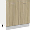vidaXL - Onderkast - 80x46x81,5 - cm - bewerkt - hout - sonoma - eikenkleurig
