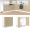 vidaXL - Onderkast - 80x46x81,5 - cm - bewerkt - hout - sonoma - eikenkleurig