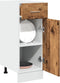 vidaXL - Onderkast - met - lade - 30x46x81,5 - cm - bewerkt - hout - oud - houtkleurig