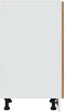 vidaXL - Onderkast - met - lade - 30x46x81,5 - cm - bewerkt - hout - artisanaal - eiken