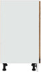vidaXL - Onderkast - met - lade - 30x46x81,5 - cm - bewerkt - hout - oud - houtkleurig