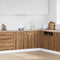 vidaXL - Onderkast - met - lade - 30x46x81,5 - cm - bewerkt - hout - artisanaal - eiken