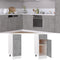 vidaXL - Onderkast - met - lade - 30x46x81,5 - cm - bewerkt - hout - betongrijs