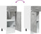 vidaXL - Onderkast - met - lade - 30x46x81,5 - cm - bewerkt - hout - betongrijs