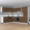 vidaXL - Onderkast - met - lade - 30x46x81,5 - cm - bewerkt - hout - bruin - eikenkleur