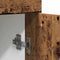 vidaXL - Onderkast - met - lade - 30x46x81,5 - cm - bewerkt - hout - oud - houtkleurig
