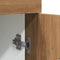 vidaXL - Onderkast - met - lade - 30x46x81,5 - cm - bewerkt - hout - artisanaal - eiken
