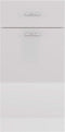 vidaXL - Onderkast - met - lade - 40x46x81,5 - cm - bewerkt - hout - hoogglans - wit