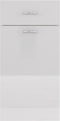 vidaXL - Onderkast - met - lade - 40x46x81,5 - cm - bewerkt - hout - hoogglans - wit