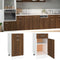 vidaXL - Onderkast - met - lade - 40x46x81,5 - cm - bewerkt - hout - bruin - eikenkleur