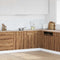 vidaXL - Onderkast - met - lade - 40x46x81,5 - cm - bewerkt - hout - artisanaal - eiken