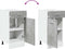 vidaXL - Onderkast - met - lade - 40x46x81,5 - cm - bewerkt - hout - betongrijs