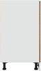 vidaXL - Onderkast - met - lade - 40x46x81,5 - cm - bewerkt - hout - artisanaal - eiken