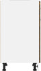 vidaXL - Onderkast - met - lade - 50x46x81,5 - cm - bewerkt - hout - gerookt - eiken