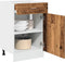 vidaXL - Onderkast - met - lade - 50x46x81,5 - cm - bewerkt - hout - oud - houtkleurig