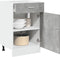 vidaXL - Onderkast - met - lade - 50x46x81,5 - cm - bewerkt - hout - betongrijs