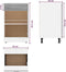 vidaXL - Onderkast - met - lade - 50x46x81,5 - cm - bewerkt - hout - grijs - sonoma