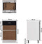 vidaXL - Onderkast - met - lade - 50x46x81,5 - cm - bewerkt - hout - zwart